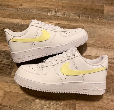 pastel yellow air force 1